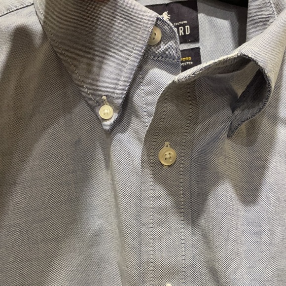 Stanford button down shirt in blue, neck 17, size 34-35 - Picture 3 of 9